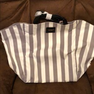 Victoria secret striped tote bag